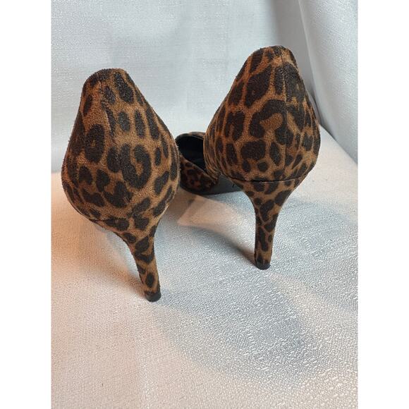 Leopard Print Pumps by Bandolino Womens size 81/2 d'Orsay Pointed Toe Heels - Picture 3 of 10